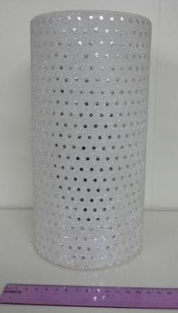 Ваза Горох  в серебре GS11 цилиндр 13*27см керам. материал Польша 