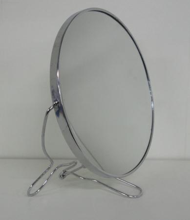 Зеркало оправа метал круг 2-х стороннее №8 нв 107  д=9,5см