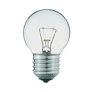 ИН Лампа накаливания, 60 Вт, E27, шарик, прозрачная 