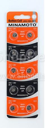 Батарейкa MINAMOTO LR41/392/АG3  1.5 В