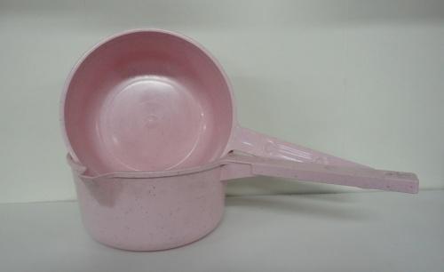 Ковш пластм 1 л  розовый для пищев продуктов