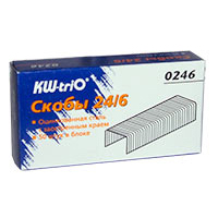 КЦ Скобы для степлера №3 (24/6) KW-TRIO 1000шт уп.10кор (15р за кор)