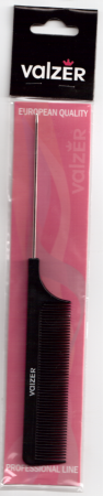 Расческа Гребень со спицей  Вальзер v24006 пластм черный цвет уп 6шт (20руб за шт)