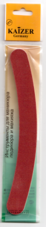 МР Пилка двусторонняя Кайзер Бордо изогнутая 18см пластик уп 6шт (20руб за шт)