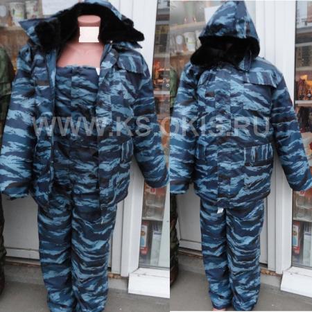 СО Костюм зимний утепленный муж куртка+ п/комбинезон цв голубой защитный р.с 44 по 62 рост3
