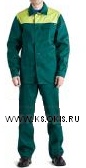 СО Костюм мужской Стандарт плюс зеленый-желтый куртка + брюки р. 44-46 рост 3
